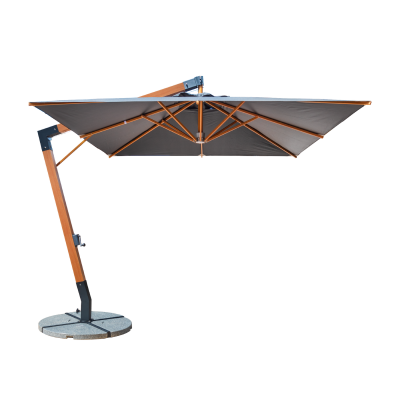 Quitasol cuadrado 3x3m negro