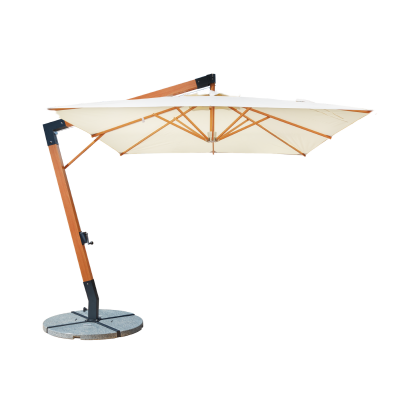 Quitasol cuadrado 3x3 blanco